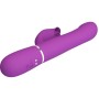 PRETTY LOVE - VIBRATORE E STIMOLATORE MULTIFUNZIONE 4 IN 1 VIOLA