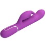 PRETTY LOVE - COALE 4 IN 1 MULTIFUNCTION RABBIT VIBRATOR PURPLE