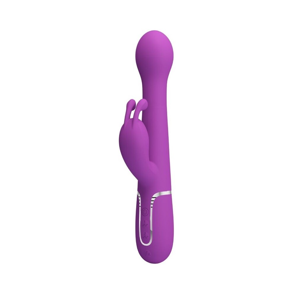 PRETTY LOVE - DEJON 3 IN 1 MULTIFUNZIONE VIBRATORE CONIGLIO VIOLA