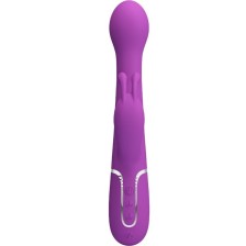 PRETTY LOVE - VIBRATEUR LAPIN MULTIFONCTION 3 EN 1 DEJON VIOLET