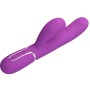 PRETTY LOVE - PERLITA 3 IN 1 VIBRATORE MULTIFUNZIONE CONIGLIO VIOLA