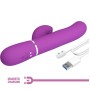 PRETTY LOVE - VIBRATEUR LAPIN MULTIFONCTION 3 EN 1 PERLITA VIOLET