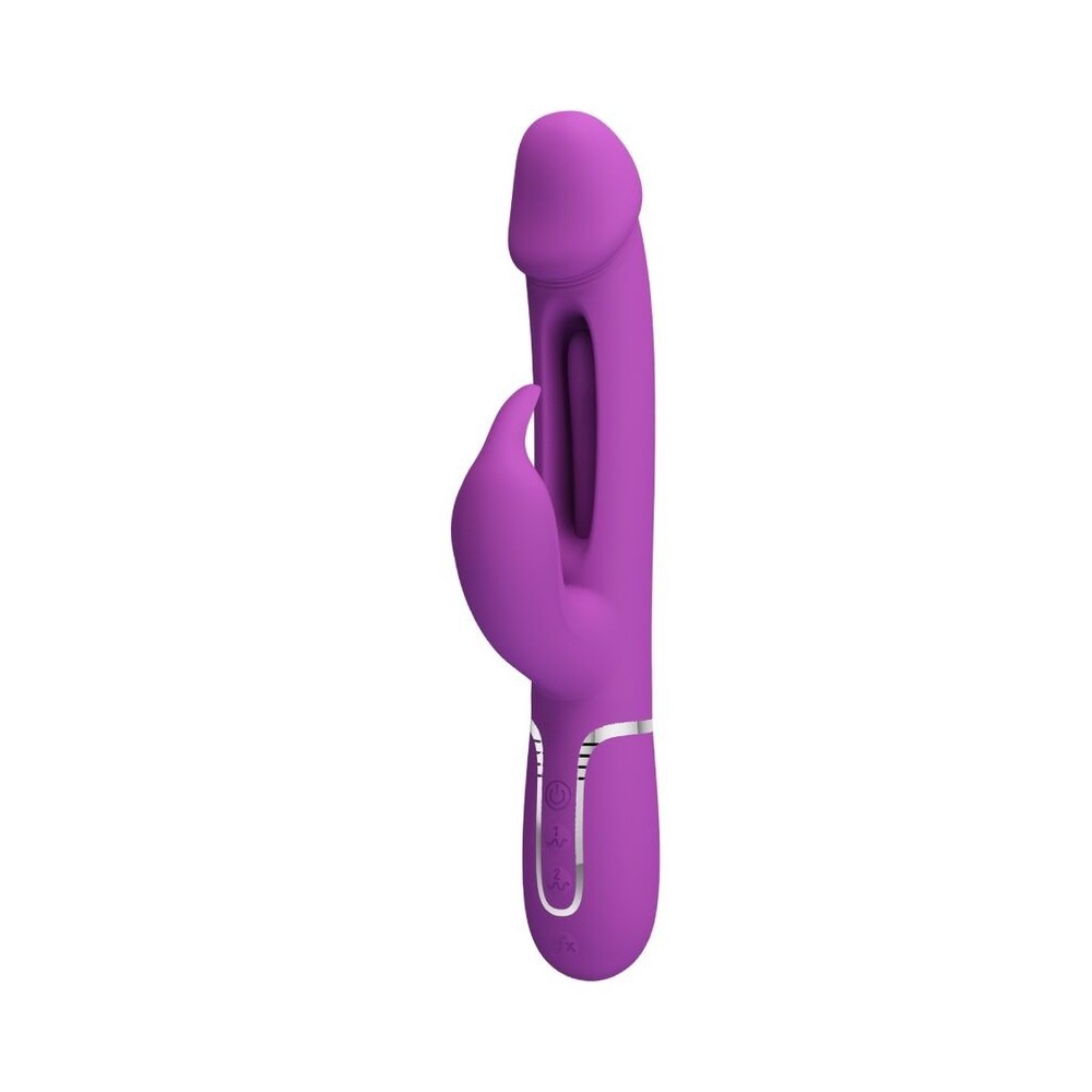 PRETTY LOVE - KAMPAS 3 EM 1 MULTIFUNCIONAL COELHO VIBRADOR ROXO