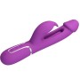 PRETTY LOVE - KAMPAS 3 IN 1 MULTIFUNCTION RABBIT VIBRATOR PURPLE