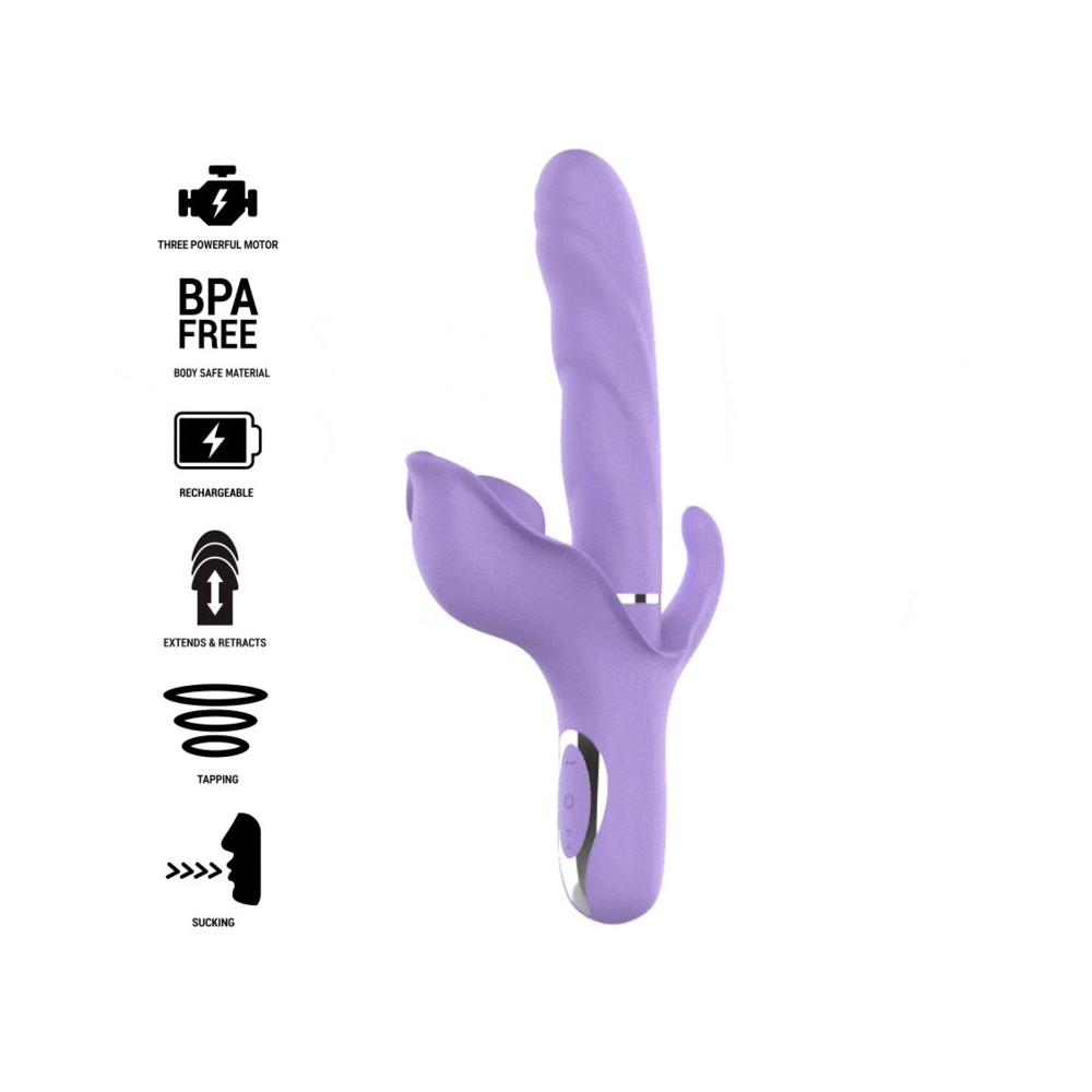 INTENSE - BILLIE MULTIFUNCTION VIBRATOR SUCTION & PULSING PURPLE