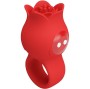 PRETTY LOVE - VIBRATORE A DITA A FORMA DI ROSA JAE 10 VIBRAZIONI ROSSO