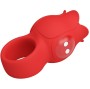 PRETTY LOVE - VIBRATORE A DITA A FORMA DI ROSA JAE 10 VIBRAZIONI ROSSO