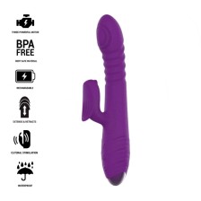 INTENSE - IGGY MULTIFUNCTION VIBRATOR UP & DOWN WITH CLITORAL STIMULATOR PURPLE