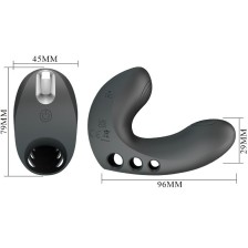 PRETTY LOVE - VIBRADOR DE DEDO CAMELIA 7 VIBRAÇÕES PRETO