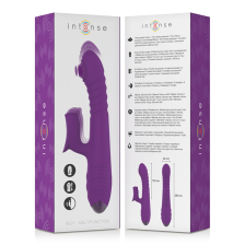 INTENSE - IGGY MULTIFUNCTION VIBRATOR UP & DOWN WITH CLITORAL STIMULATOR PURPLE