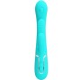 PRETTY LOVE - SHANIA TRIPLE RABBIT VIBRATORE MULTIFUNZIONE 3 IN 1 BLU