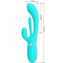 PRETTY LOVE - SHANIA TRIPLE RABBIT MULTIFUNCIONAL VIBRADOR 3 EM 1 AZUL