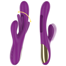 INTENSE - APOLO WIEDERAUFLADBARER MULTIFUNKTIONSVIBRATOR 7 VIBRATIONEN MIT LILA SCHWINGENDER ZUNGE