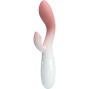 PRETTY LOVE - VIBRATORE PUNTO G LUMINOSO + STIMOLATORE CLITORIDEO 30 VIBRAZIONI ROSA