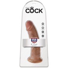 KING COCK - PENE REALISTICO 21.7 CM CARAMEL