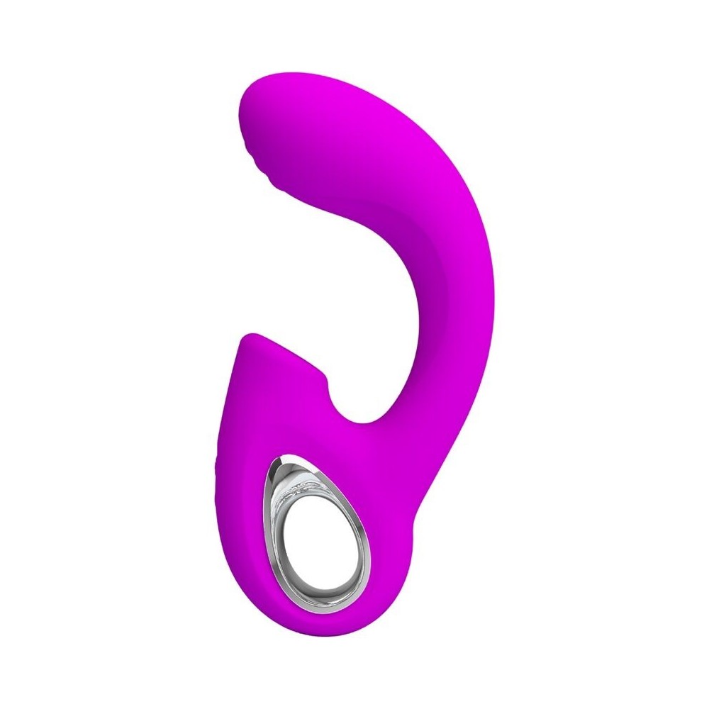 PRETTY LOVE - SIBEL SIBEL G-SPOT VIBRATOR + CLITORIS STIMULATOR 10 VIBRATIONS PURPLE