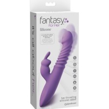 FANTASY FOR HER - KITOLITORIS-STIMULATOR KANINCHEN MIT WÄRME-OSZILLATIONS- UND VIBRATIONSFUNKTION VIOLETT