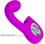 PRETTY LOVE - SIBEL SIBEL VIBRATORE PUNTO G + STIMOLATORE CLITORIDEO 10 VIBRAZIONI VIOLA