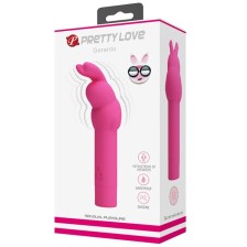 PRETTY LOVE - GERARDO FUSCHIA RABBIT SILICONE VIBRATOR