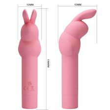 PRETTY LOVE - VIBRATEUR EN SILICONE LAPIN ROSE GERARDO