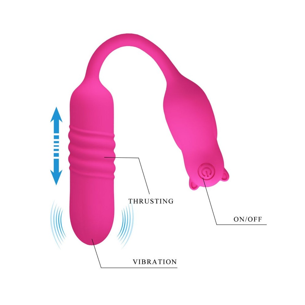 PRETTY LOVE - NOBIKUMA PINK SILICONE VIBRATING BULLET