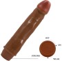 BAILE - VIBRATEUR RÉALISTE NAIN 21 CM MULÂTRE