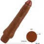 BAILE - VIBRATEUR RÉALISTE DRYADE 25 CM MULÂTRE