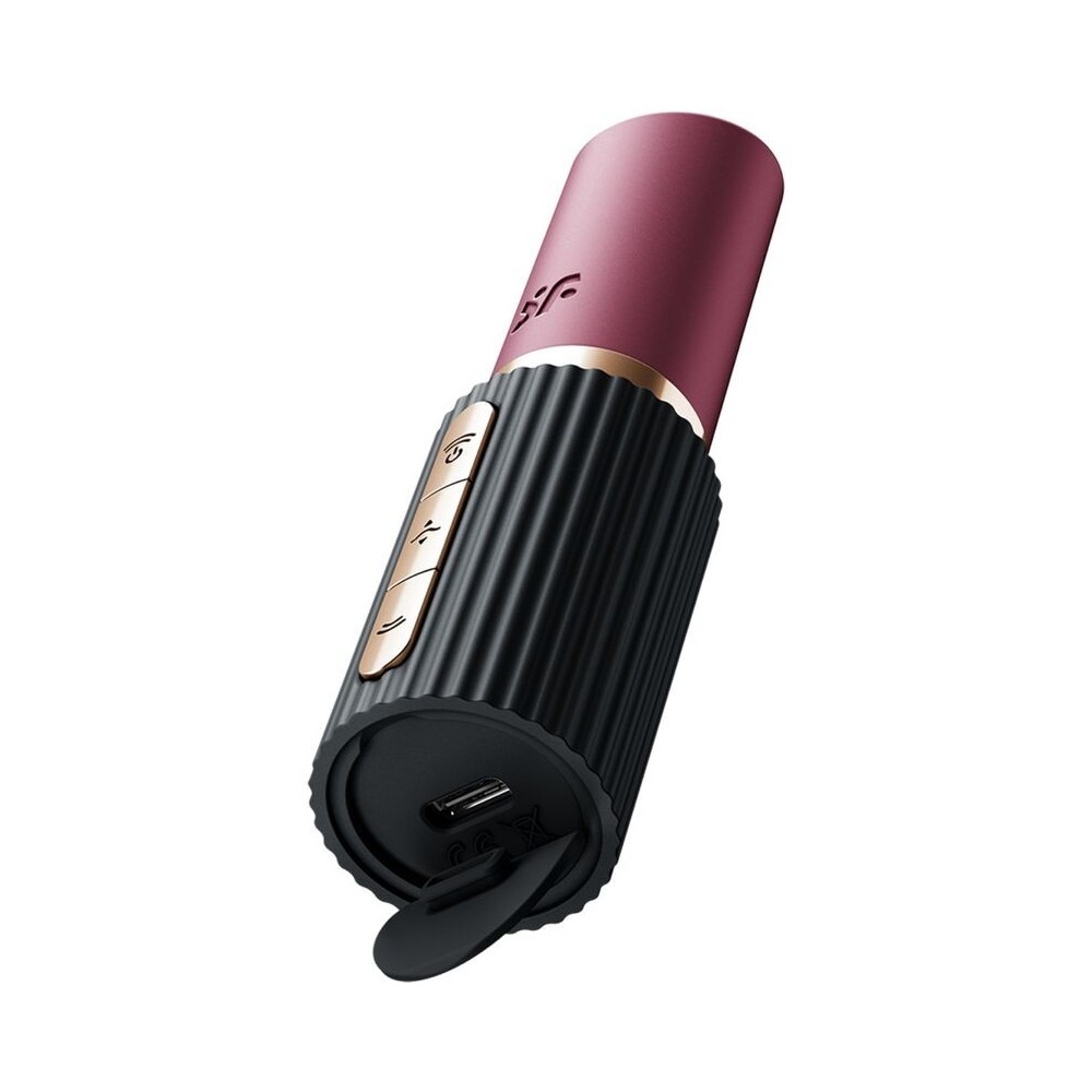 SATISFYER - PRO 2 KISS WAVE ESTIMULADOR DE CLITÓRIS GARNET / PRETO