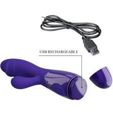 PRETTY LOVE - VIBRATEUR SNAPPY YOUTH & STIMULATEUR DE POINT G VIOLET