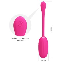 PRETTY LOVE - DOREEN RECHARGEABLE VIBRATING EGG MAGENTA REMOTE CONTROL