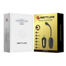 PRETTY LOVE - DOREEN OEUF VIBRANT RECHARGEABLE DE LUXE NOIR TÉLÉCOMMANDE