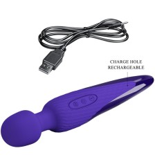 PRETTY LOVE - ANTONY YOUTH VIBRATORE WAND VIOLETTO EFFETTO CALORE