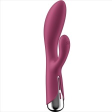 SATISFYER - COELHO GIRATÓRIO 1 CLITÓRIS E ESTIMULAO DE PONTO G VERMELHO