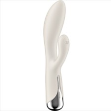 SATISFYER - SPINNING COELHO 1 CLITÓRIS E ESTIMULAO G-SPOT BEGE