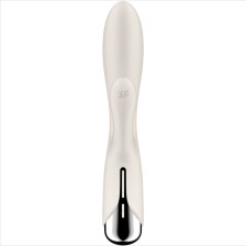 SATISFYER - SPINNING COELHO 1 CLITÓRIS E ESTIMULAO G-SPOT BEGE