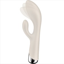 SATISFYER - SPINNING COELHO 1 CLITÓRIS E ESTIMULAO G-SPOT BEGE