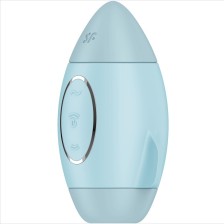 SATISFYER - MISSION CONTROL BLAUER KLEINER DOPPELIMPULS VIBRATOR