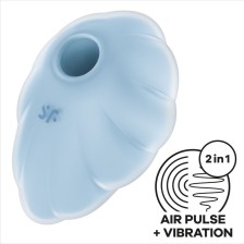 SATISFYER - VIBRADOR DE PULSO DE AR AZUL CLOUD DANCER