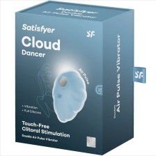 SATISFYER - VIBRADOR DE PULSO DE AR AZUL CLOUD DANCER