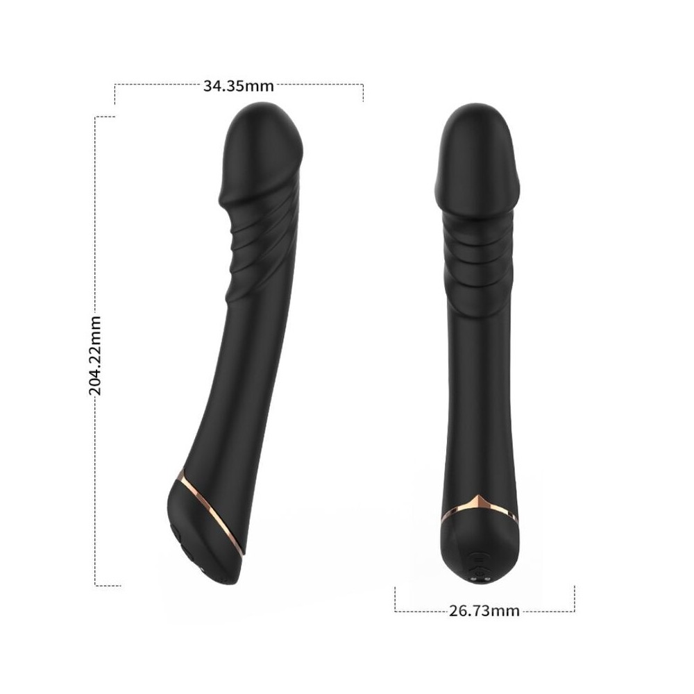 ARMONY - DILDO VIBRADOR SILICONE PRETO