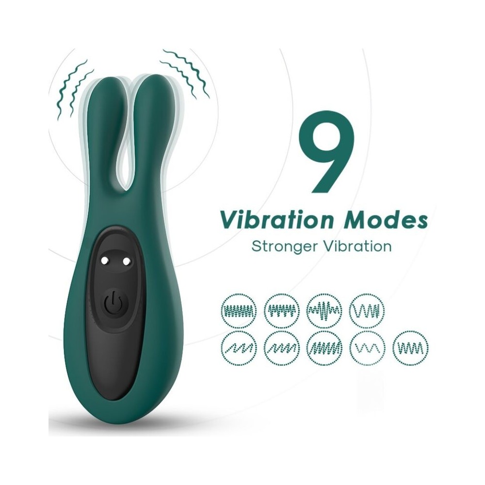 ARMONY - STIMOLATORE E VIBRATORE CONIGLIO VERDE