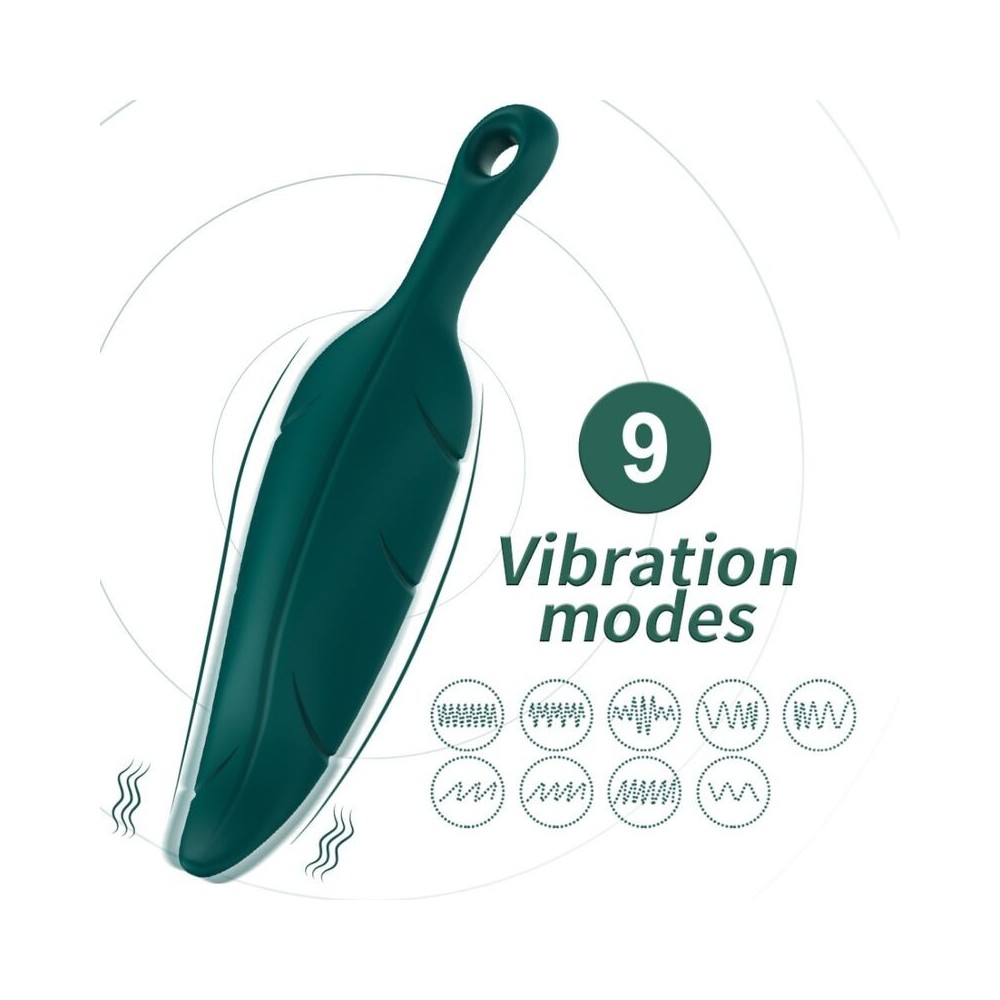 ARMONY - ESTIMULADOR E VIBRADOR FOLHA VERDE