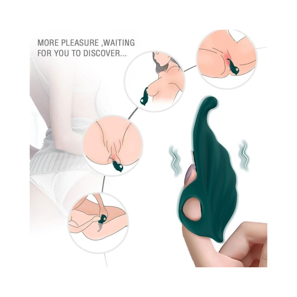 ARMONY - ESTIMULADOR DE DEDO E VIBRADOR VERDE