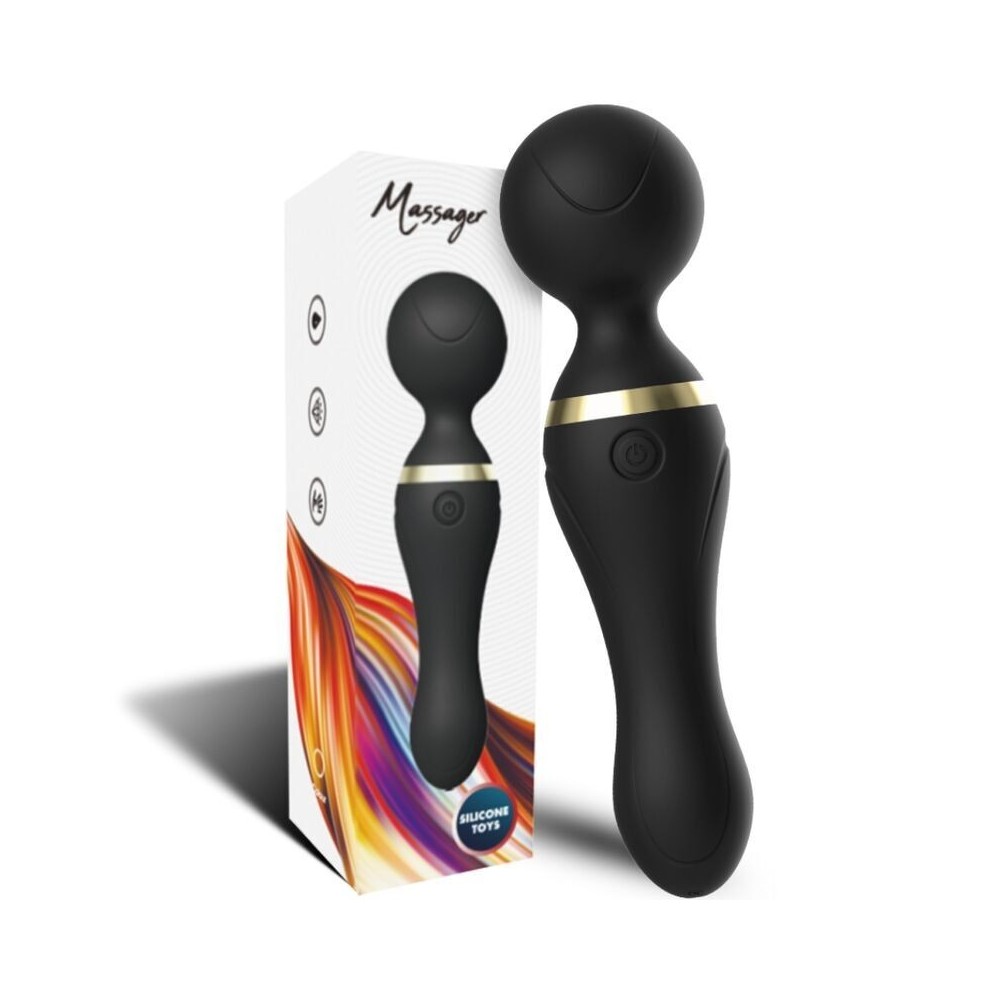 ARMONY - FREEZA MASSAGER E VIBRADOR CABEÇA SUPER FLEXÍVEL PRETA