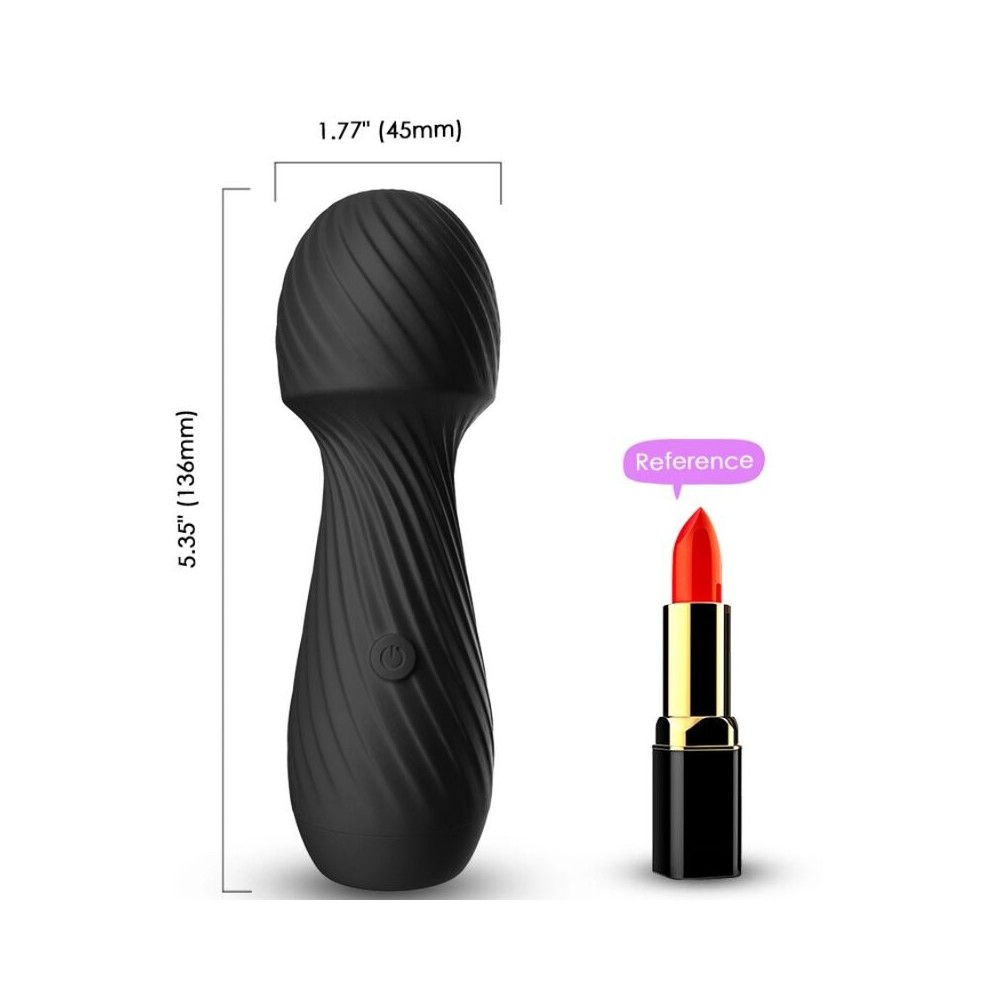 ARMONY - DAZZLE MASSAGER E VIBRADOR PEQUENO PRETO