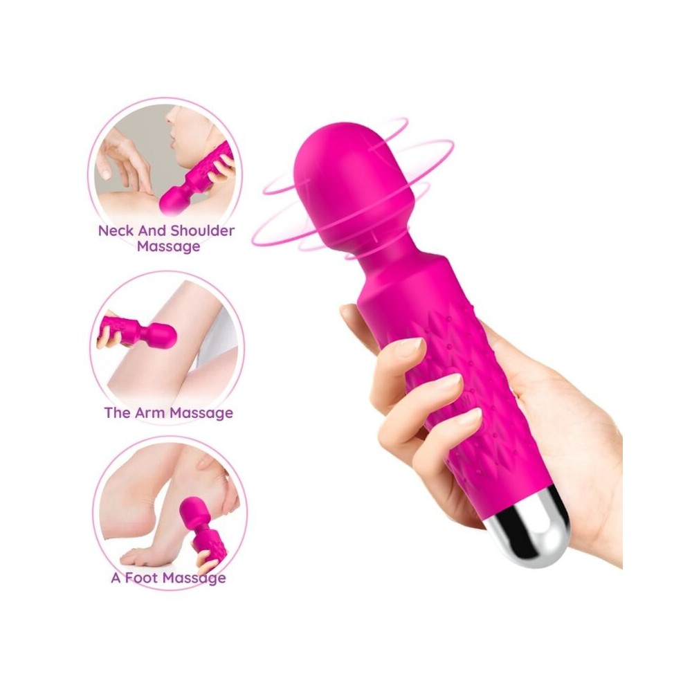 ARMONY - MASSAGER POSTMAN E VIBRADOR CABEÇA SUPER FLEXÍVEL FÚCSIA