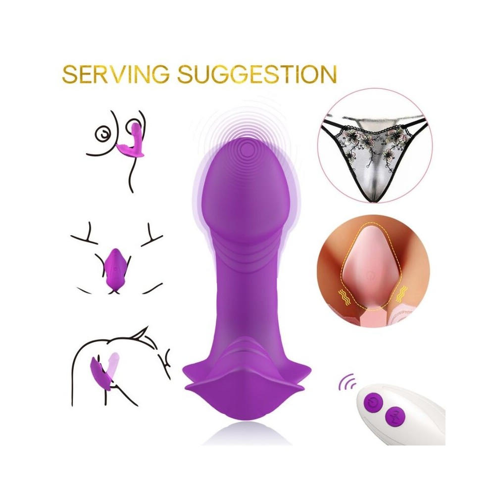 ARMONY - VIBRADOR DE APITO CONTROLE REMOTO INTRODUZÍVEL ROXO