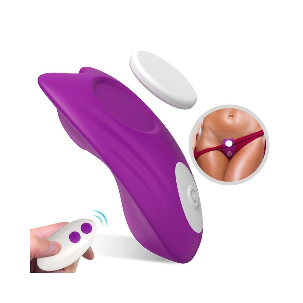 ARMONY - BUTTERFLY WEARABLE PANTIES VIBRATOR REMOTE CONTROL PURPLE