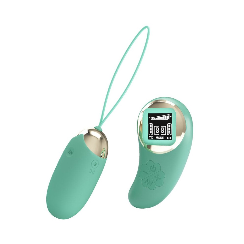 PRETTY LOVE - GREEN REMOTE CONTROL VIBRATING EGG MINE