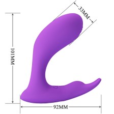 PRETTY LOVE - IDABELLE VIBRATION & PULSATION REMOTE CONTROL VIOLET